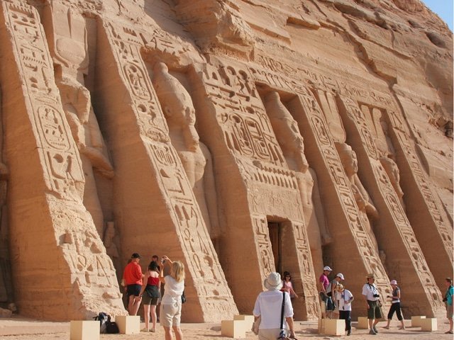 Image result for monuments and tourists in egypt